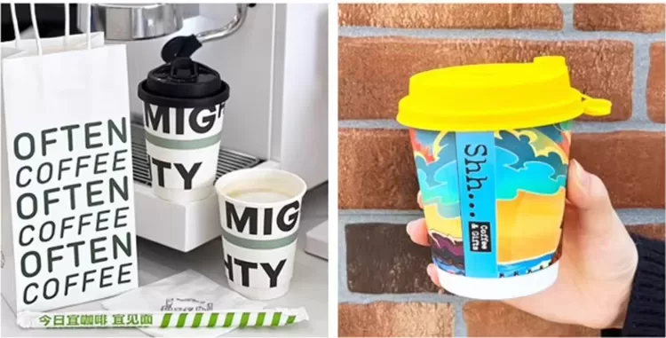 Disposable Kraft Paper Cups with Dome Lids – Eco-Friendly Hot & Cold Beverage Cups for ... - SKU PDH22058 - UGI Packaging