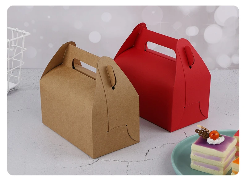 Kraft Paper Gift Boxes Foldable – Brown Favor Boxes with Custom Logo Option for Candy, Pastry, Cake Packaging – Ideal for Weddings, Birthdays, Baby Showers, and Party Treats