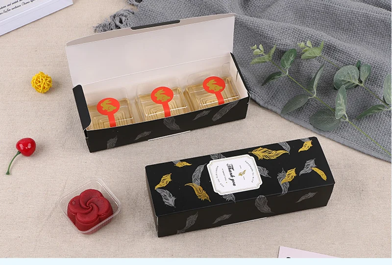 Folding Carton Cardboard Gift Box – Rectangular Black Plume Paper Packaging for Cake, Chocolate, Christmas, and Thank You Gifts. Stylish Design, Durable Material for Elegant Presentation. Folding Carton Cardboard Gift Box – Rectangular Black Plume Paper Packaging for Cake, Chocolate, Christmas, and Thank You Gifts. Stylish Design, Durable Material for Elegant Presentation.