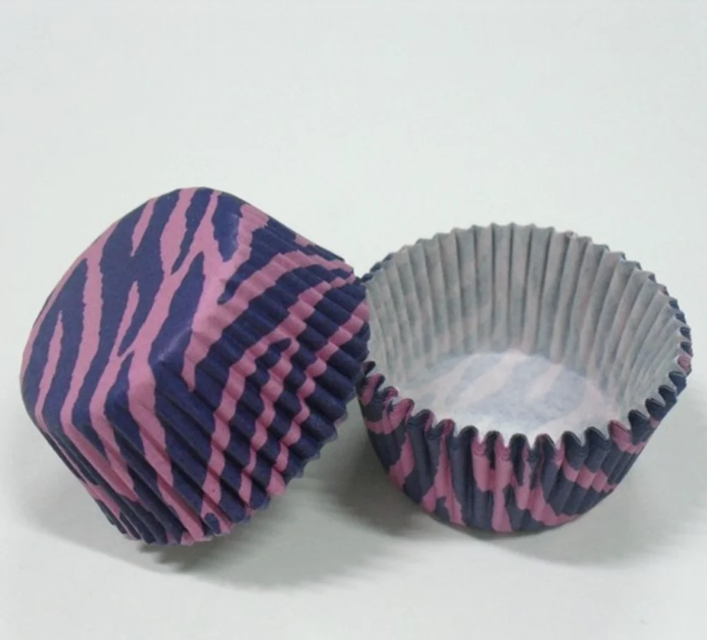 50pcs Animal Pattern Cupcake Liners – White Cow, Zebra, Leopard, Camouflage & Stripes – Greaseproof Baking Cups for Family, Birthdays, Christmas, Parties, Muffins & Cake Holders - 图片 31