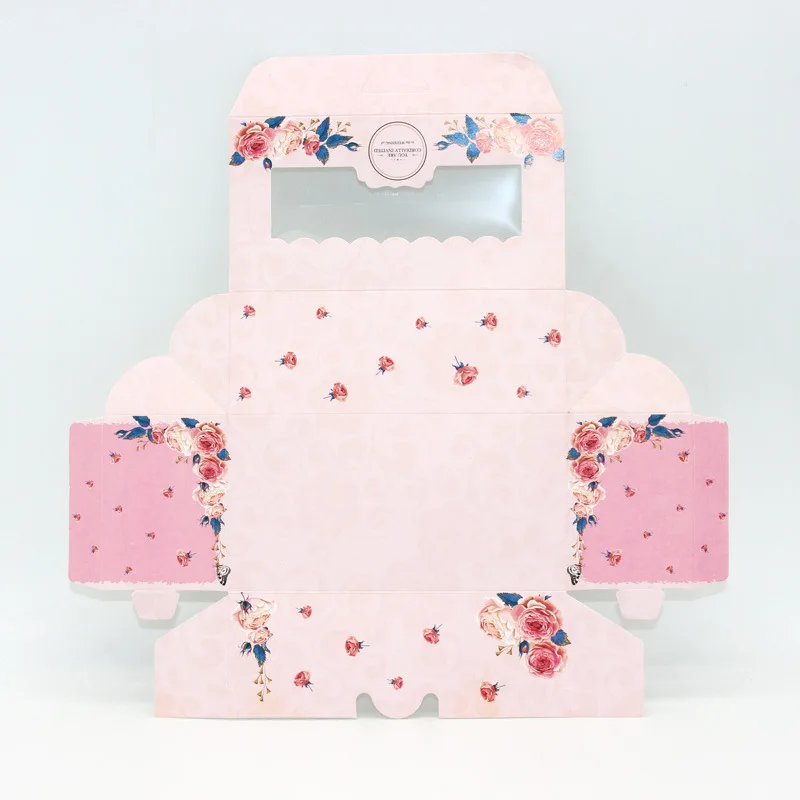 10PCS Mini Mooncake Gift Boxes with Clear Window – Paper Treat Boxes for Pastries, Candies, Sweets, Cake, Holiday Favors – Ideal for Weddings, Parties, Navidad Festival, Takeout & Dessert Packaging 12