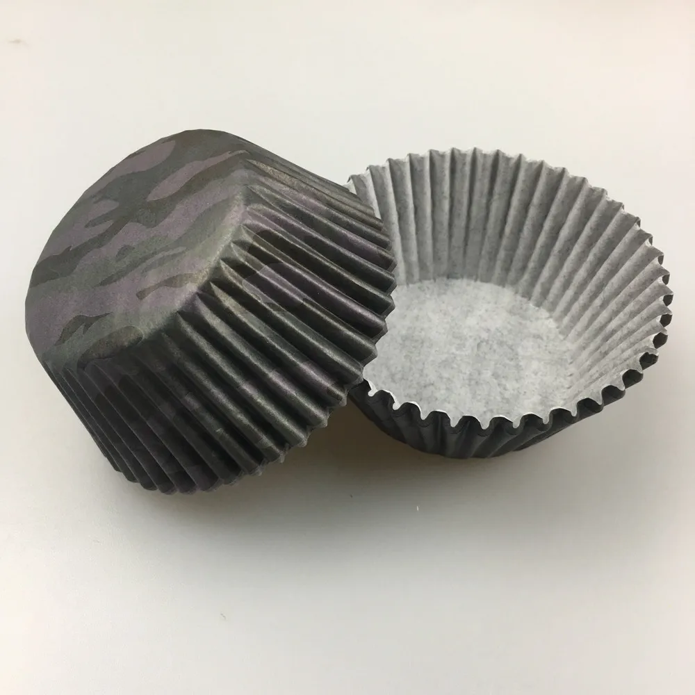 50pcs Animal Pattern Cupcake Liners – White Cow, Zebra, Leopard, Camouflage & Stripes – Greaseproof Baking Cups for Family, Birthdays, Christmas, Parties, Muffins & Cake Holders - 图片 33