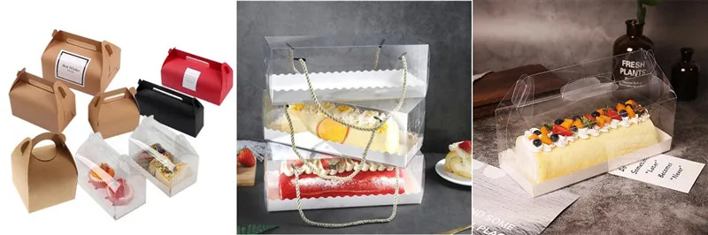 Life Surprise Cake Box with Handle – Recyclable Paper Box for 4/6/8 Inch Cakes – Ideal for Weddings, Birthdays, Baby Showers, Party Celebrations, Gift Display, Takeout & Cake Transport