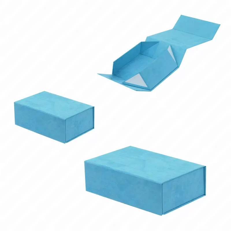 Velvet Foldable Keepsake Gift Box with Magnetic Closure – In Stock, Ready to Ship – Multiple Colors & Sizes – Reusable Flannel Storage Box for Baby Shower, Nursery, Gifts – Custom Logo Available - 图片 9