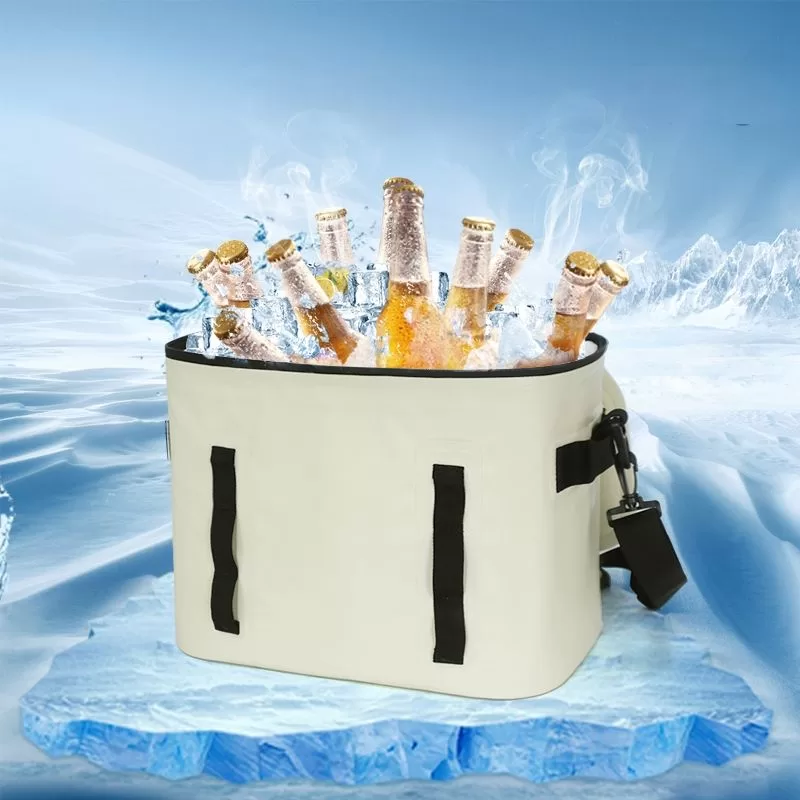 Soft-Sided 24-Can Insulated Cooler Bag – Portable Food-Grade Thermal Ice Chest Tote for Lunch, Beach, Picnic, Camping – Reusable, Lightweight, Leakproof, In Stock – Custom Logo Available