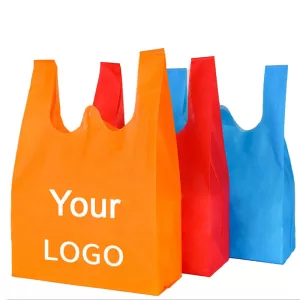 Reusable Non-Woven Shopping Bags – Heavy Duty Eco-Friendly Grocery Totes with Reinforced Handles – Durable Foldable Market Bags for Groceries, Storage, Travel & More – Pack of 10 – In Stock