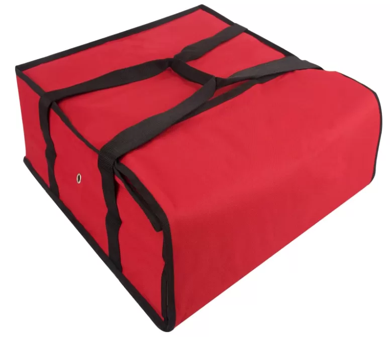 Thermal Pizza Delivery Bag 20x20x6 – Insulated Carrier for 3 Large Pizzas, Red Striped Design for Takeout, Catering, Personal Use – Reusable, Lightweight, In Stock – Custom Logo Available - 图片 5