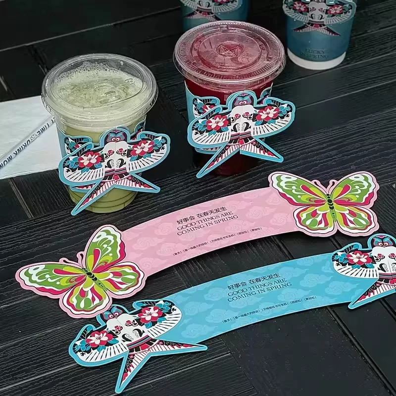 Insulated Disposable Coffee Cups with Lids – Eco-Friendly Hot Beverage Paper Cups for Tea, Espresso & Cocoa – Ripple Wall Takeaway Cups for Office, Café, Parties, Events – Customizable Design - 图片 2