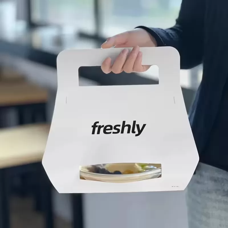 Biodegradable Paper Pulp Lunch Trays – Custom Logo Eco-Friendly 3-Compartment Disposable Food Plates for Restaurants, Schools, Events – Sturdy Takeout Container – 100% Compostable - 图片 3