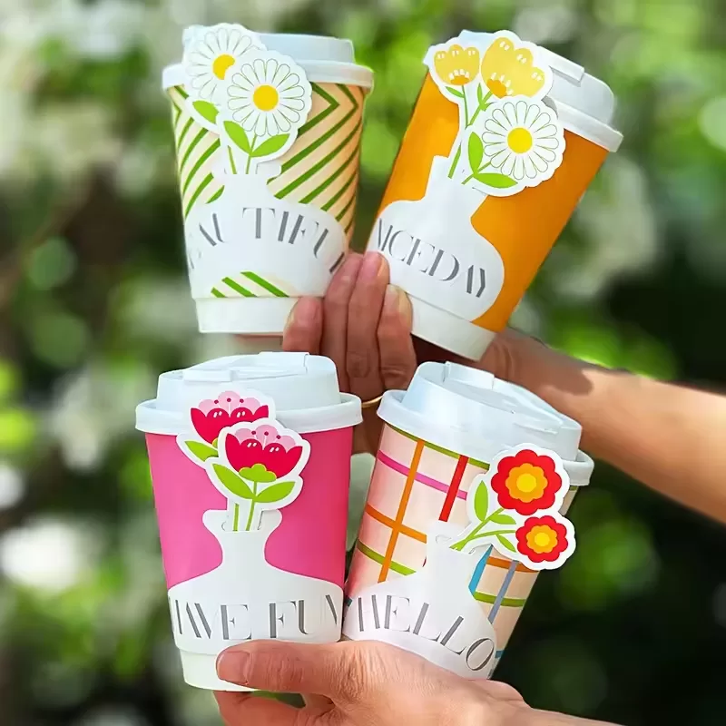 Custom Printed Coffee Cup Sleeve – Disposable Kraft Insulated Wrap with Logo for Hot Drink Protection – 250GSM Eco Heat Barrier for 8–20oz Cups – Ideal for Cafés, Events, and Beverage Branding - 图片 2