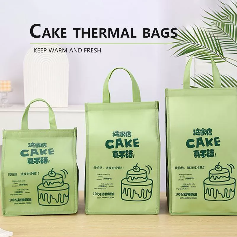 Double-Layer Insulated Cake Cooler Bag – Thermal Bento Tote with Handle for Dessert, Lu... - SKU ICB16729 - UGI Packaging