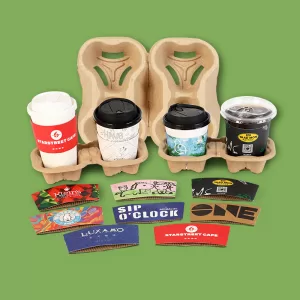 Recyclable Kraft Paper Coffee Cup Sleeves – Custom Logo Disposable Heat Sleeve for Hot Drinks – 250GSM Eco Paper Wrap for Takeaway Cups – Insulated Holder for Coffee, Tea, and Beverages