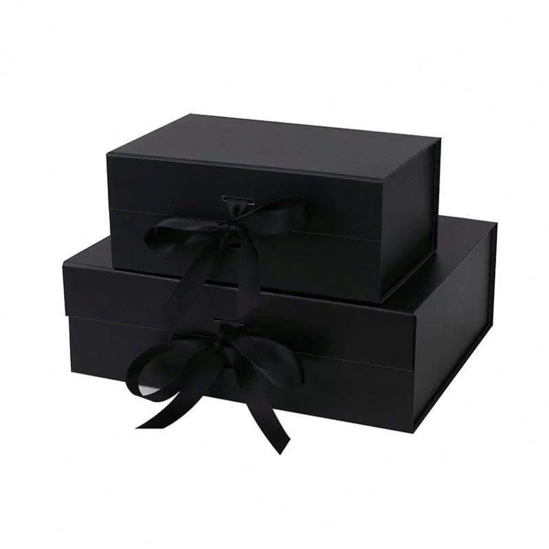 Luxury Foldable Magnetic Ribbon Gift Box – Sturdy Cardboard Packaging with Matte/Embossed Finish – Ideal for Photo Frames, Gifts & More – Custom Logo Available – In Stock, Ready to Ship - 图片 5