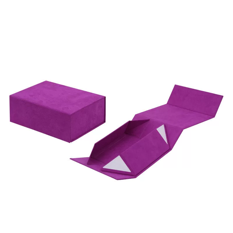 Velvet Foldable Keepsake Gift Box with Magnetic Closure – In Stock, Ready to Ship – Multiple Colors & Sizes – Reusable Flannel Storage Box for Baby Shower, Nursery, Gifts – Custom Logo Available - 图片 5