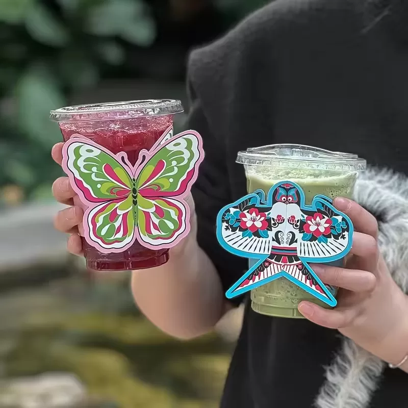 Insulated Disposable Coffee Cups with Lids – Eco-Friendly Hot Beverage Paper Cups for Tea, Espresso & Cocoa – Ripple Wall Takeaway Cups for Office, Café, Parties, Events – Customizable Design - 图片 4