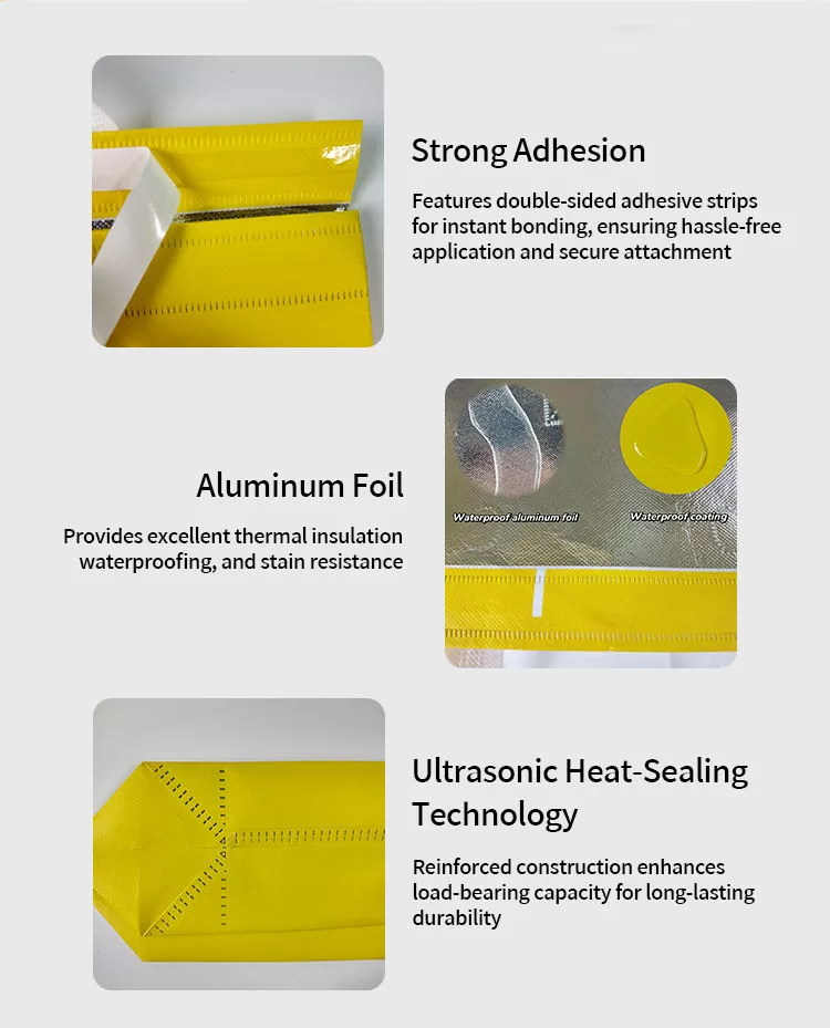 Reusable Insulated Thermal Cooler Bag – Eco-Friendly Non-Woven Food Delivery Tote with Zipper for Hot Coffee, Groceries & Takeout – Waterproof, Foldable, Large Capacity – In Stock - 图片 4