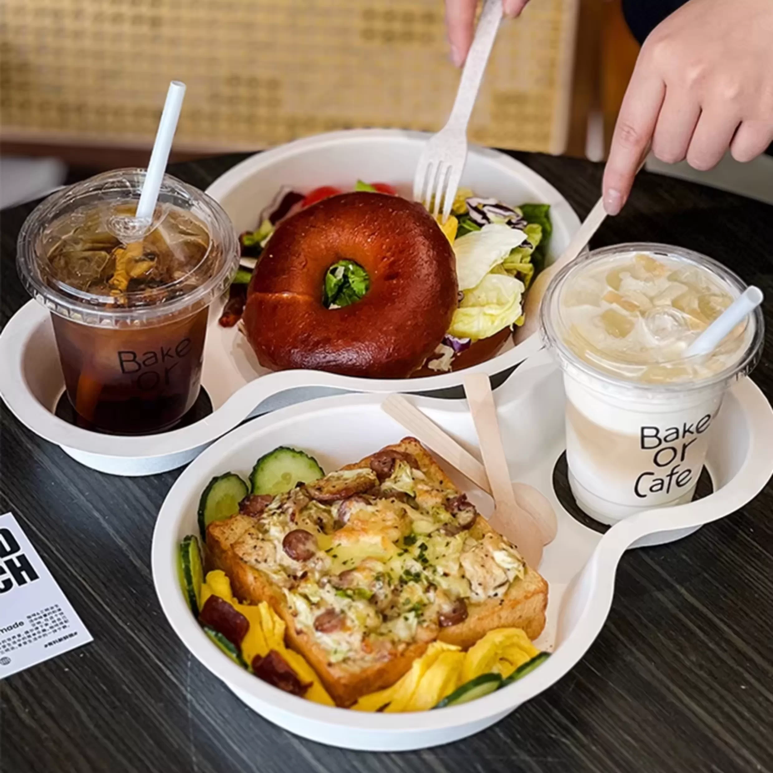 Biodegradable Paper Pulp Lunch Trays – Custom Logo Eco-Friendly 3-Compartment Disposable Food Plates for Restaurants, Schools, Events – Sturdy Takeout Container – 100% Compostable - 图片 5