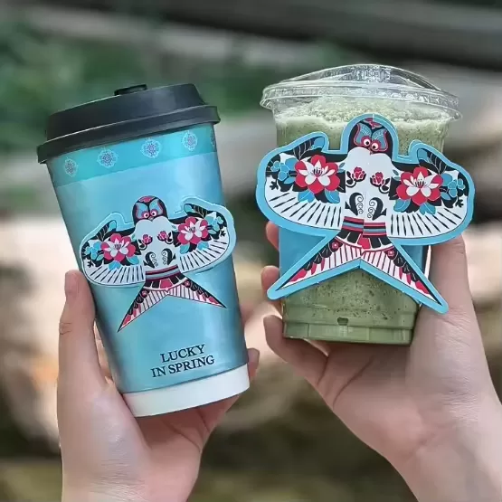 Insulated Disposable Coffee Cups with Lids – Eco-Friendly Hot Beverage Paper Cups for Tea, Espresso & Cocoa – Ripple Wall Takeaway Cups for Office, Café, Parties, Events – Customizable Design - 图片 6