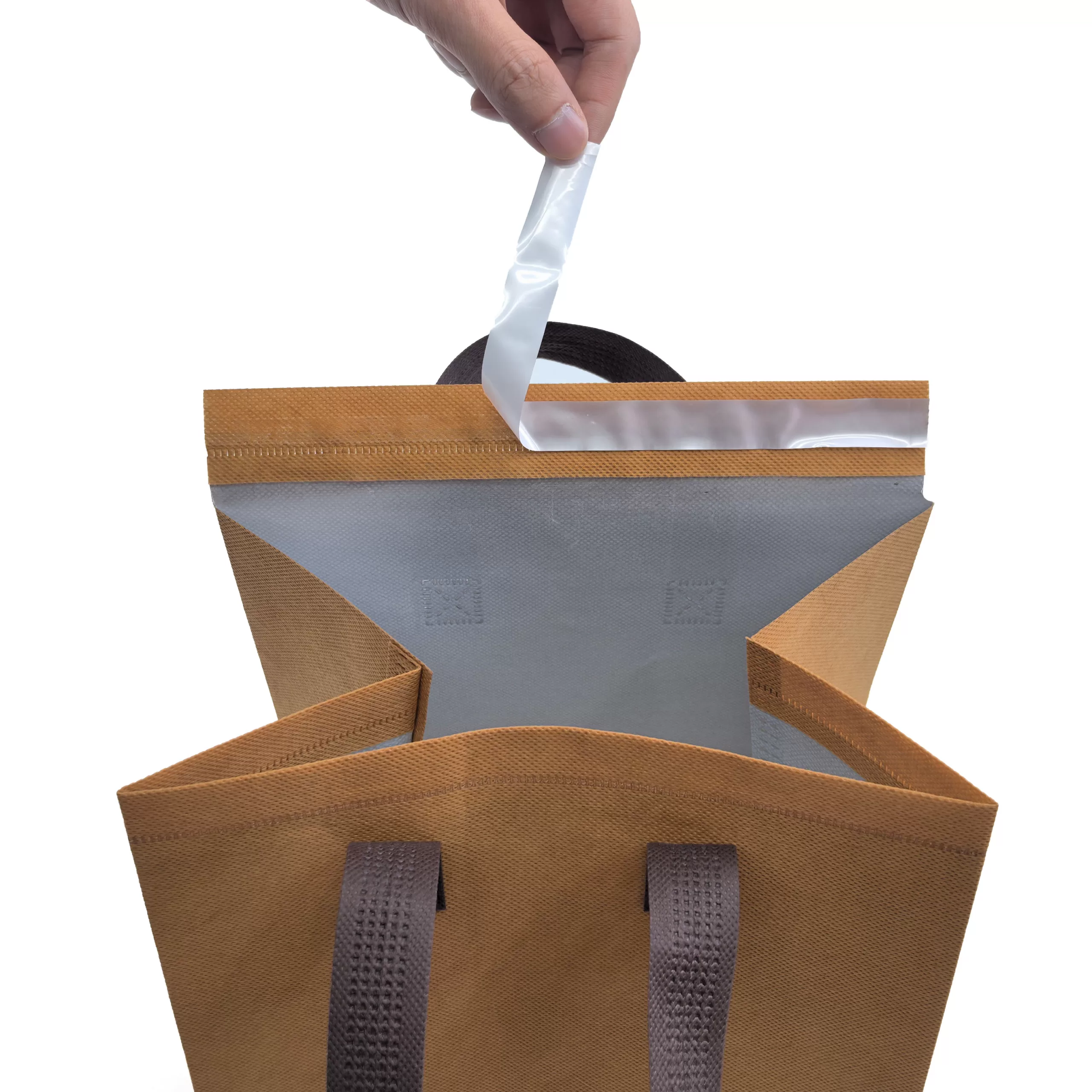 Disposable Insulated Food Delivery Bag with Handle – Thermal Non-Woven Cooler Tote for Hot & Cold Lunch, Takeout, Grocery – Recyclable, Lightweight, Bulk Custom Logo Printing Available - 图片 2