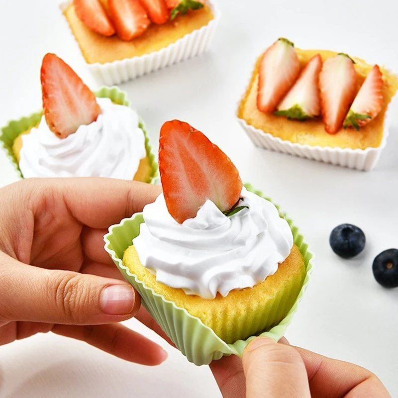 100% Food‑Grade Colorful Silicone Baking Cups – Reusable Non‑Stick Muffin & Cupcake Liners, 24‑Pack (6 Bright Colors), Oven, Microwave & Dishwasher Safe, BPA‑Free 14