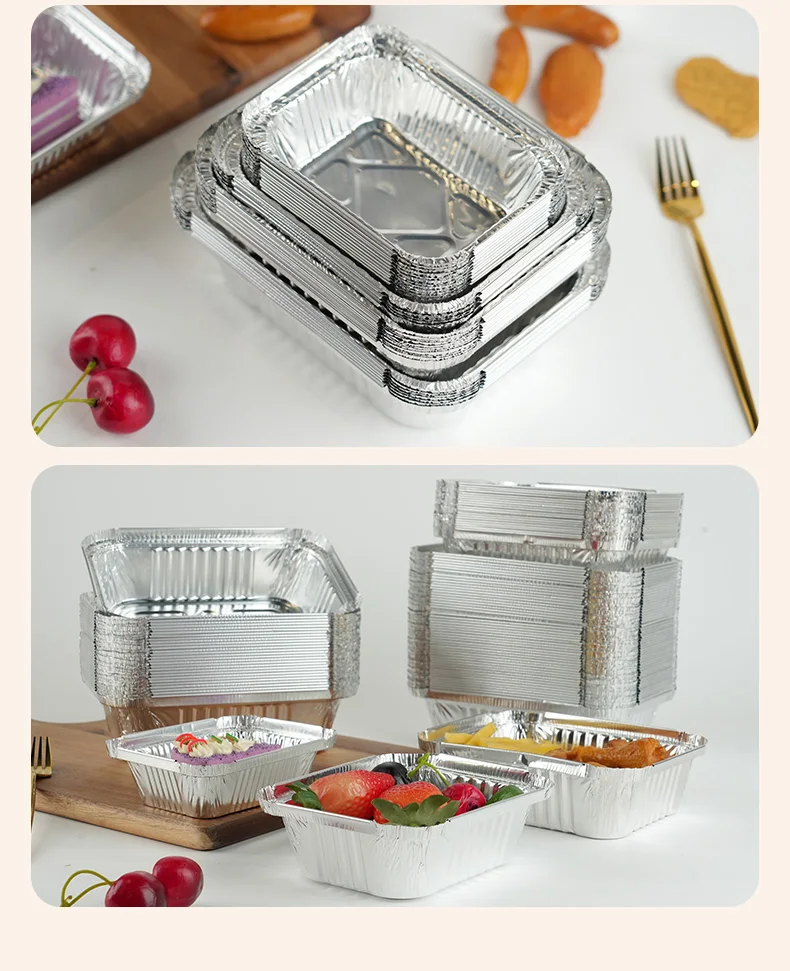 Disposable Aluminum Foil Food Trays – Durable, heat-resistant containers for baking, roasting, and takeaway. Ideal for food packaging, oven use, and serving hot meals. Recyclable and convenient. Disposable Aluminum Foil Food Trays – Durable, heat-resistant containers for baking, roasting, and takeaway. Ideal for food packaging, oven use, and serving hot meals. Recyclable and convenient.