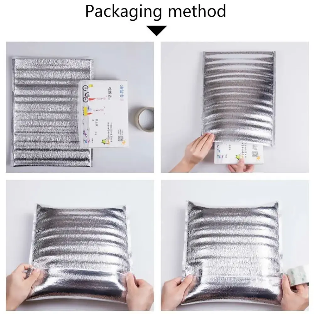 Aluminum Foil Insulated Cooler Bag – Foldable Thermal Tote for Food, Drinks, Delivery, and Picnic – Portable Waterproof Packing Bag for Takeout, Grocery, or Outdoor Use 26