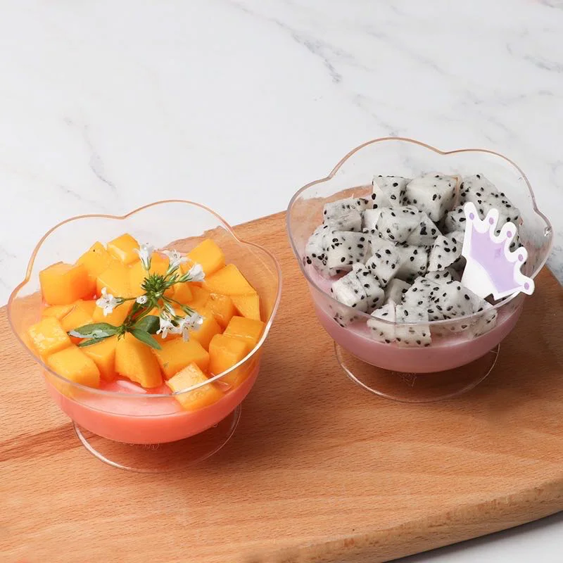 10pcs Mini Heart-Shaped Clear Plastic Dessert Cups – Reusable 2oz Bowls for Ice Cream, Pudding, Mousse, Jelly, Parfaits – Elegant Disposable Appetizer Cups for Weddings, Parties, Catering Events 1