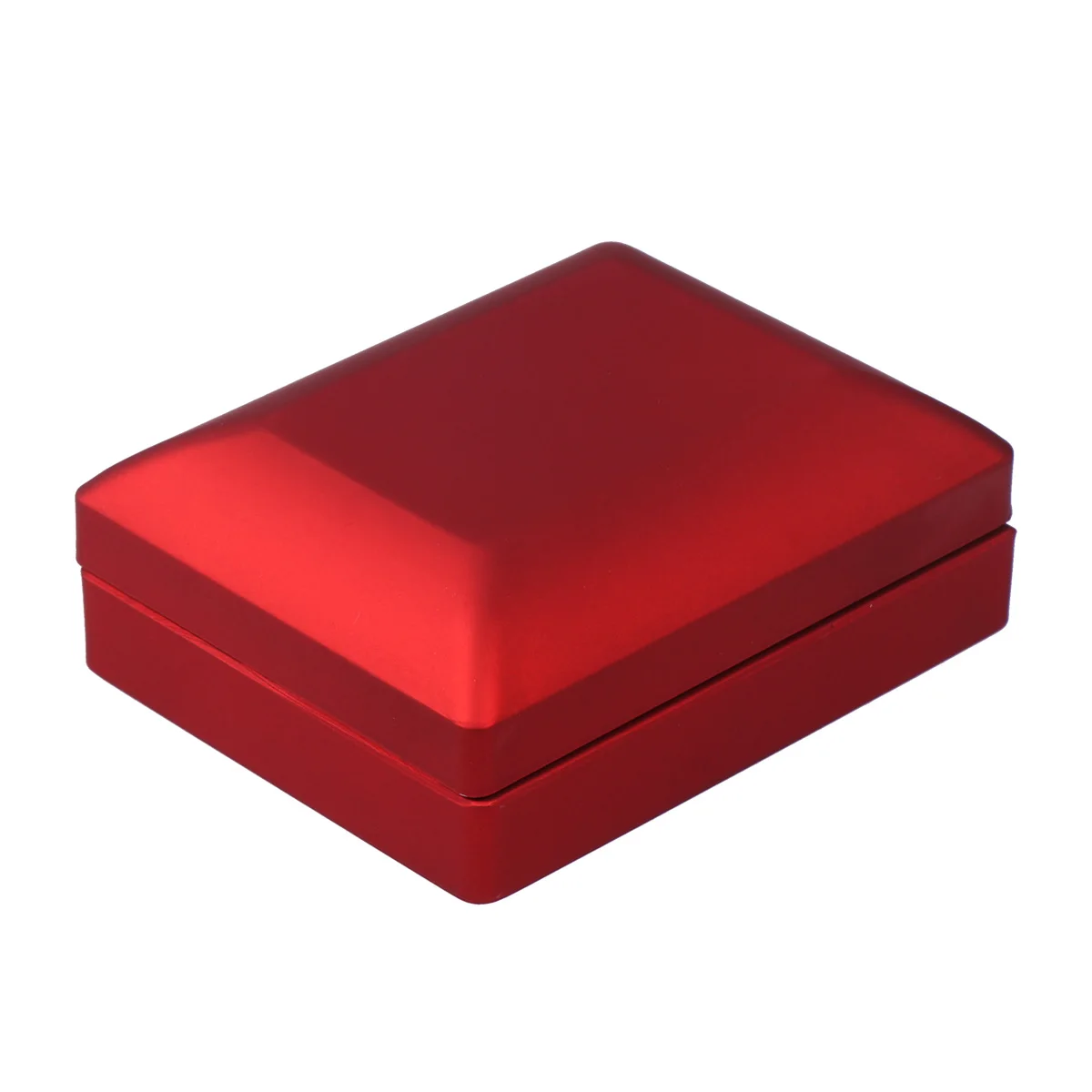 Creative LED Lighted Jewelry Gift Box in Purple (7x9x3.2cm) with built-in lighting to showcase necklaces, pendants, and other jewelry. Elegant and exquisite gift container perfect for special occasions. - 图片 5