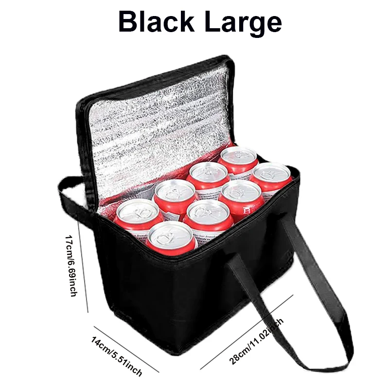 Portable Insulated Lunch Cooler Bag – Foldable Thermal Tote for Food, Drinks, Beer, Ice Packs – Reusable Delivery Bag for Work, Picnic, Camping, Outdoor Travel, Grocery & More - 图片 13