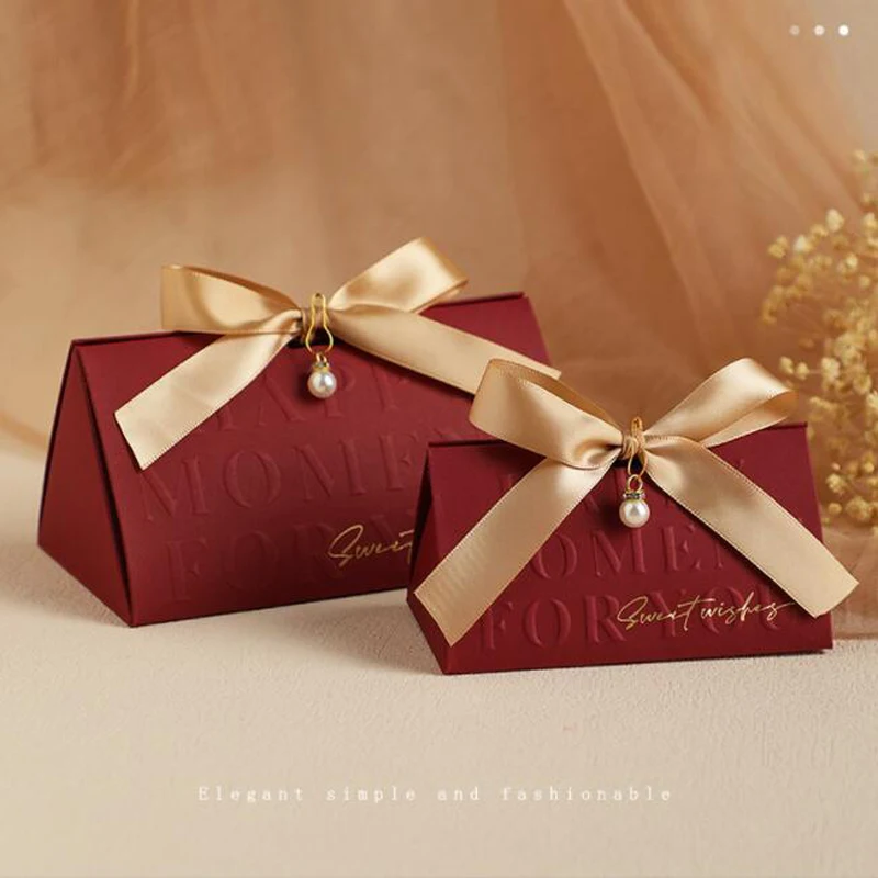 50PCS Kraft Paper Candy Gift Boxes with Ribbons – DIY Folding Favor Boxes for Wedding, Birthday, Baby Shower, Party Decorations – Elegant Bowknot Design – Easy Assembly – 6x6x10cm - 图片 9