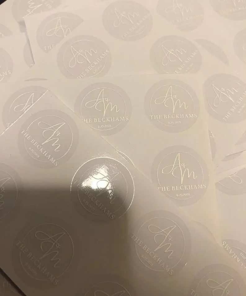 50pcs Custom Clear Stickers with White Ink – Personalized Waterproof Transparent Labels for Logos, Lip Balm, Cosmetic Bottles, Wedding Favors & Small Business Packaging 50pcs Custom Clear Stickers with White Ink – Personalized Waterproof Transparent Labels for Logos, Lip Balm, Cosmetic Bottles, Wedding Favors & Small Business Packaging