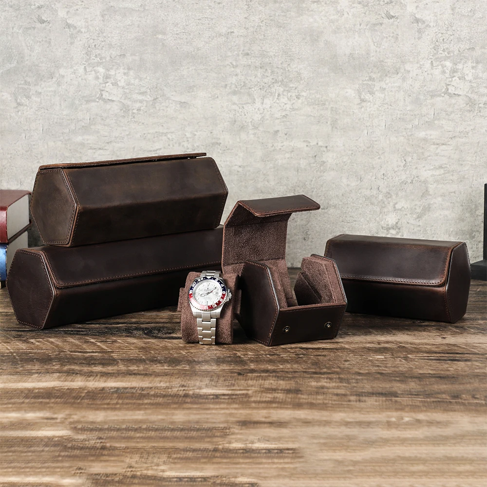 Travel Watch Organizer | Luxury 8-Slot PU Leather Watch Box Organizer – Soft Velvet Interior Display Case for Men’s & Women’s Watches, Jewelry Storage – Elegant Gift for Birthdays, Holidays & Collectors - 图片 6