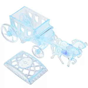 Plastic Princess Carriage Candy Boxes – Ideal for Baby Showers, Weddings, Christmas or Birthday Parties. Elegant and charming gift boxes perfect for holding candies, chocolates or small favors.