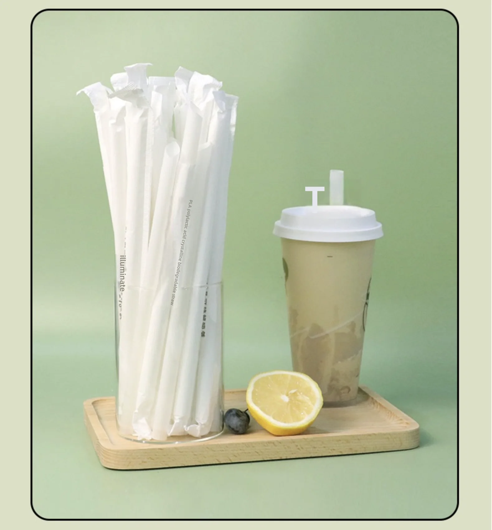 Wholesale Disposable PLA Milk Tea Straws – Flexible, large straight tube straws perfect for milk tea, kitchen use, parties, and beverages. Eco-friendly, durable, and suitable for all drinks.
