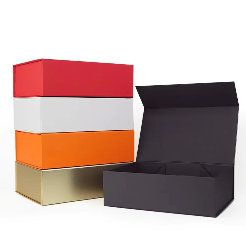 Magnetic Gift Box for Presents with Lids – Collapsible Rectangle Paper Box for Wedding, Birthday, Christmas, Party Gift Packaging – In Stock, Ready to Ship – Multiple Colors & Sizes Available