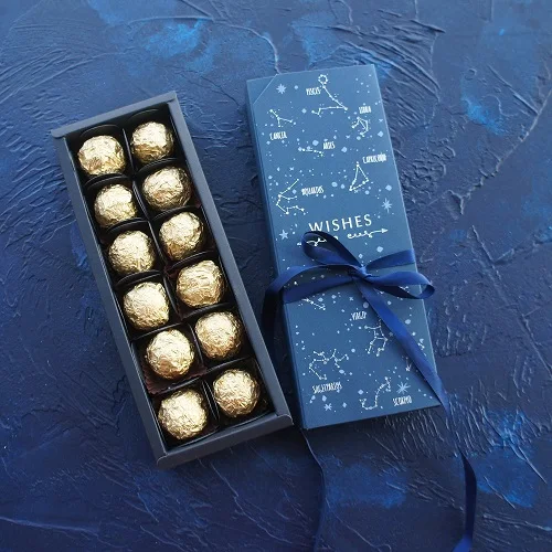 Chocolate Paper Gift Box – Perfect for Valentine's Day, Christmas, Birthdays, and Parties. Ideal for packing chocolates, small gifts, or treats with a festive and elegant presentation design. - 图片 5