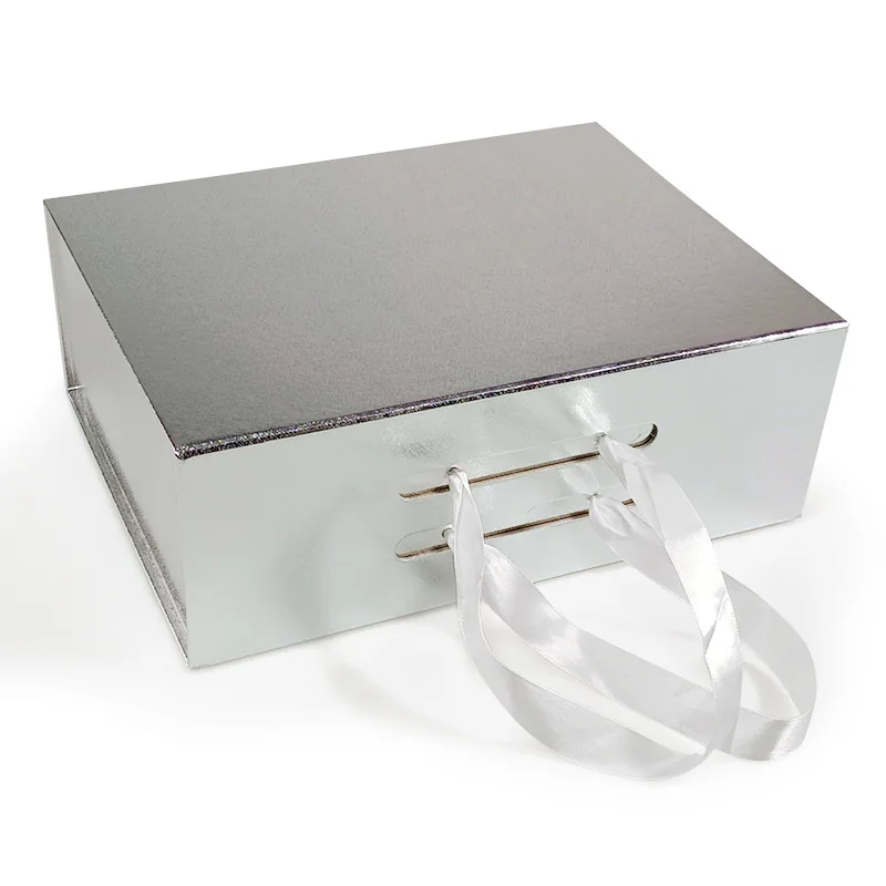 Foldable Magnetic Clamshell Gift Box – Custom logo packaging for weddings, birthdays, clothing, wigs, and party gifts. Portable, durable for stylish and professional product presentation. - 图片 6