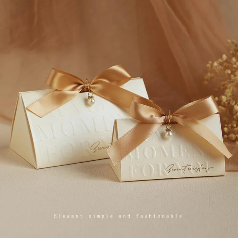 50PCS Kraft Paper Candy Gift Boxes with Ribbons – DIY Folding Favor Boxes for Wedding, Birthday, Baby Shower, Party Decorations – Elegant Bowknot Design – Easy Assembly – 6x6x10cm - 图片 11