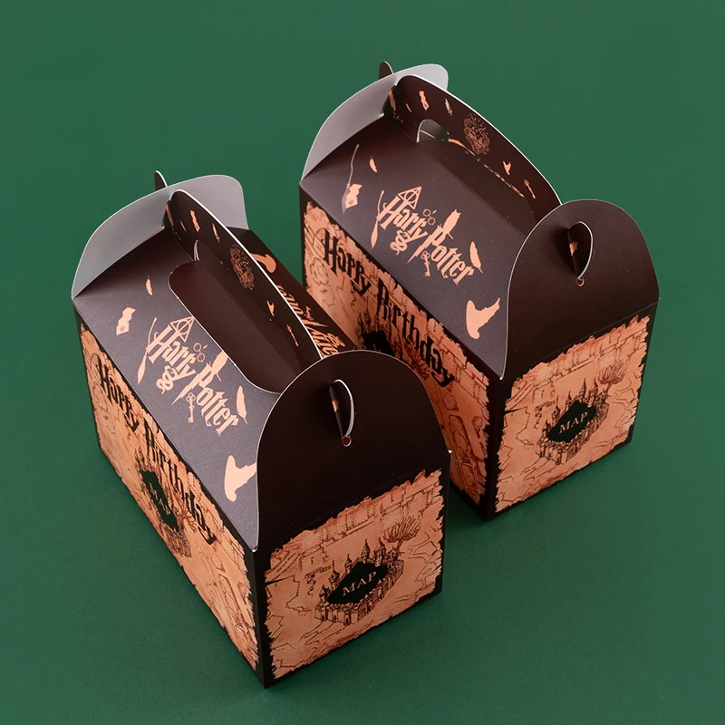 Birthday Gift Box and Bag Set – Marauder’s Map Inspired Party Favor Packaging for Candy, Chocolate, Snacks – Perfect for Birthday Parties, Baby Showers, Wizard Theme Events - 图片 3