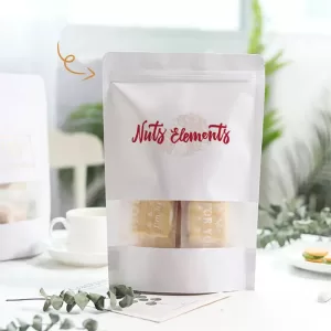 Custom Resealable Ziplock Food Pouches with Clear Window – Stand-Up Doypack Bags for Snacks, Spices, Tea, Coffee – Heat Sealable & Custom Logo Printing –  Food Grade Packaging