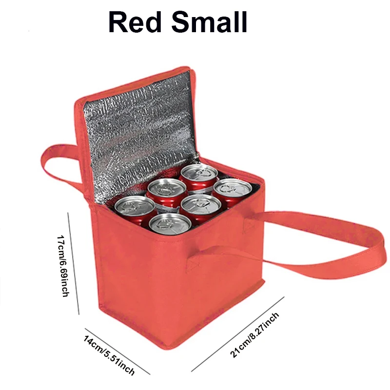 Portable Insulated Lunch Cooler Bag – Foldable Thermal Tote for Food, Drinks, Beer, Ice Packs – Reusable Delivery Bag for Work, Picnic, Camping, Outdoor Travel, Grocery & More - 图片 10