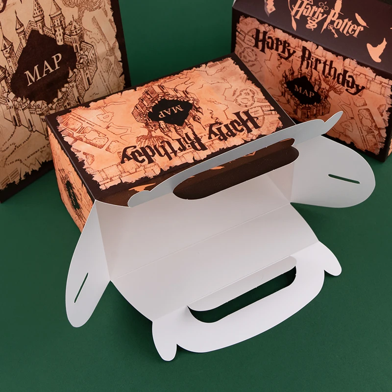 Birthday Gift Box and Bag Set – Marauder’s Map Inspired Party Favor Packaging for Candy, Chocolate, Snacks – Perfect for Birthday Parties, Baby Showers, Wizard Theme Events 7