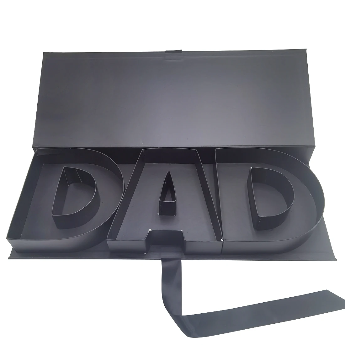 Fillable Cardboard Letter DAD Shaped Gift Box – Father's Day Floral Chocolate Candy Sweet Packaging Box for DIY Gift, Surprise Present, Party Decoration, or Keepsake Display