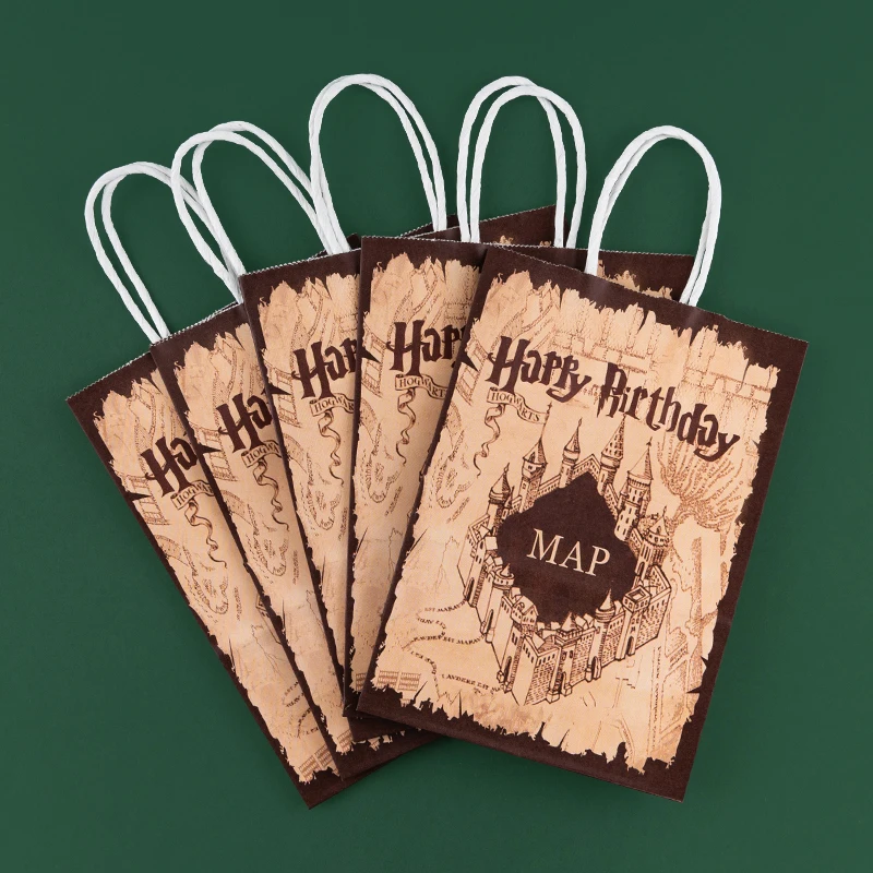 Birthday Gift Box and Bag Set – Marauder’s Map Inspired Party Favor Packaging for Candy, Chocolate, Snacks – Perfect for Birthday Parties, Baby Showers, Wizard Theme Events 9
