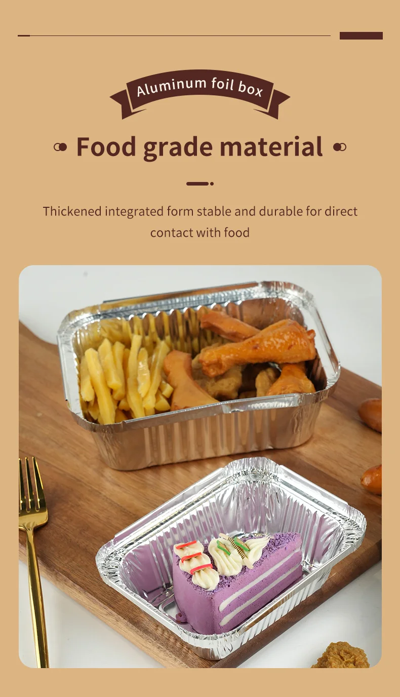 Disposable Aluminum Foil Food Trays – Durable, heat-resistant containers for baking, roasting, and takeaway. Ideal for food packaging, oven use, and serving hot meals. Recyclable and convenient. Disposable Aluminum Foil Food Trays – Durable, heat-resistant containers for baking, roasting, and takeaway. Ideal for food packaging, oven use, and serving hot meals. Recyclable and convenient.