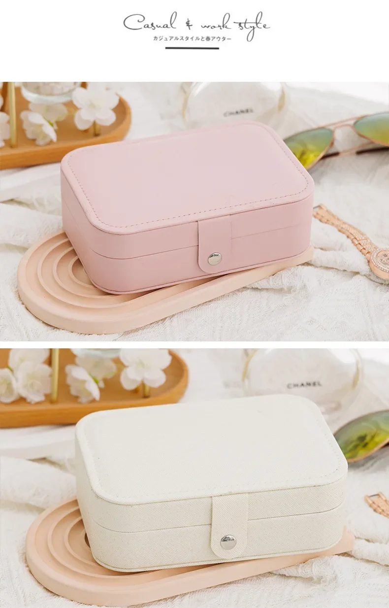 Travel Jewelry Organizer | Compact Leather Storage Box for Earrings, Rings, Necklaces, and More. Ideal for Travel, Display, and Daily Use. Stylish, Durable, and Customizable. 5