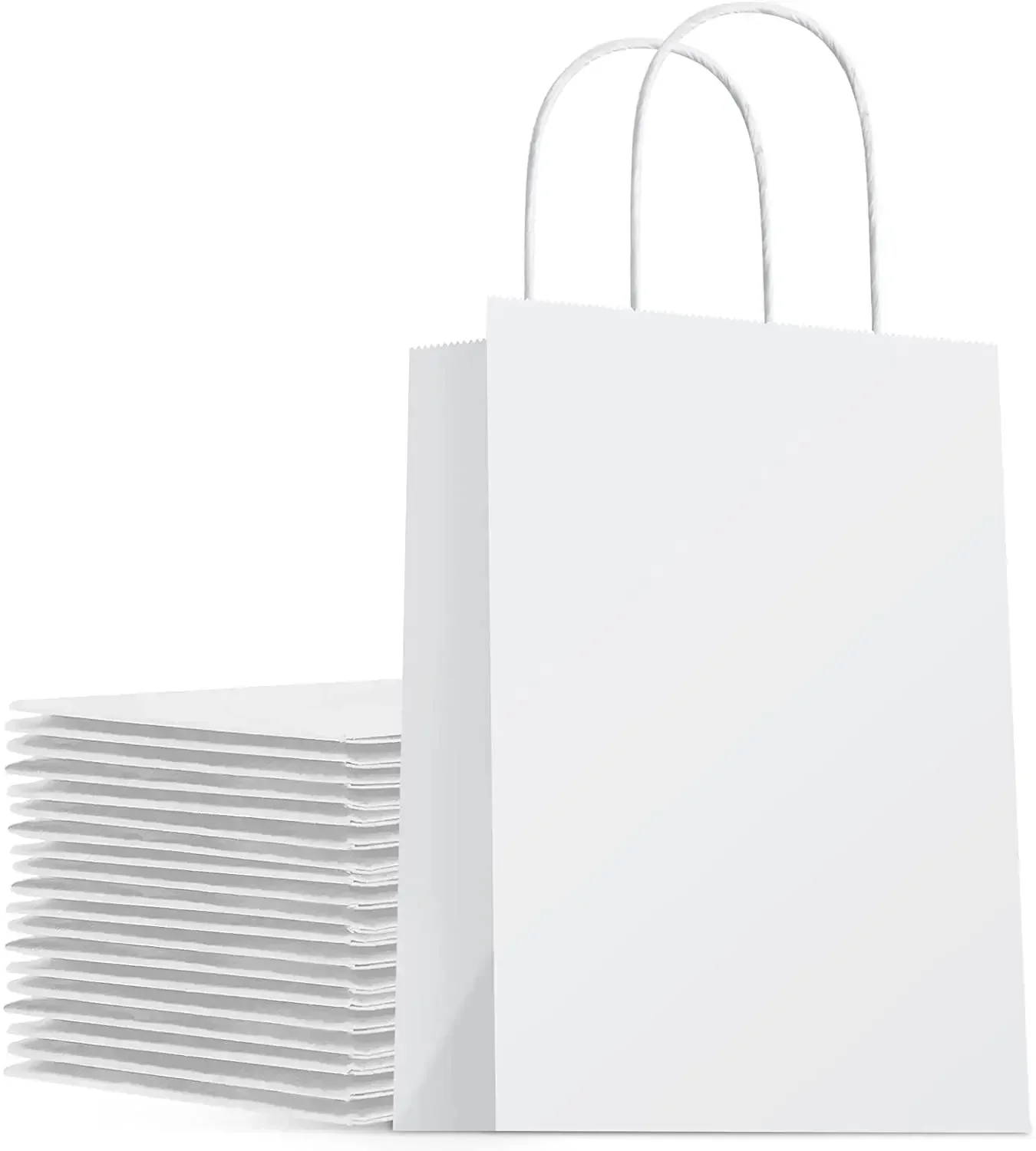 Kraft Paper Bags with Handles – Portable Gift Packaging Bag for Clothes, Food, Coffee, Takeout, Shopping, Eco-Friendly and Reusable, Custom Size and Logo Printing Available - 图片 8