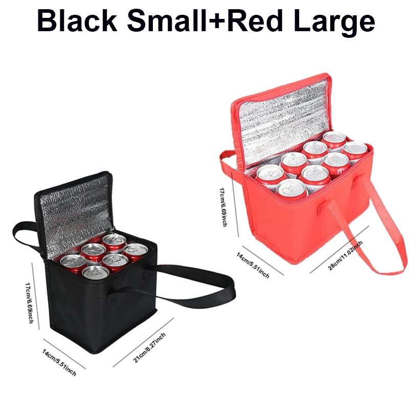 Portable Insulated Lunch Cooler Bag – Foldable Thermal Tote for Food, Drinks, Beer, Ice Packs – Reusable Delivery Bag for Work, Picnic, Camping, Outdoor Travel, Grocery & More - 图片 9