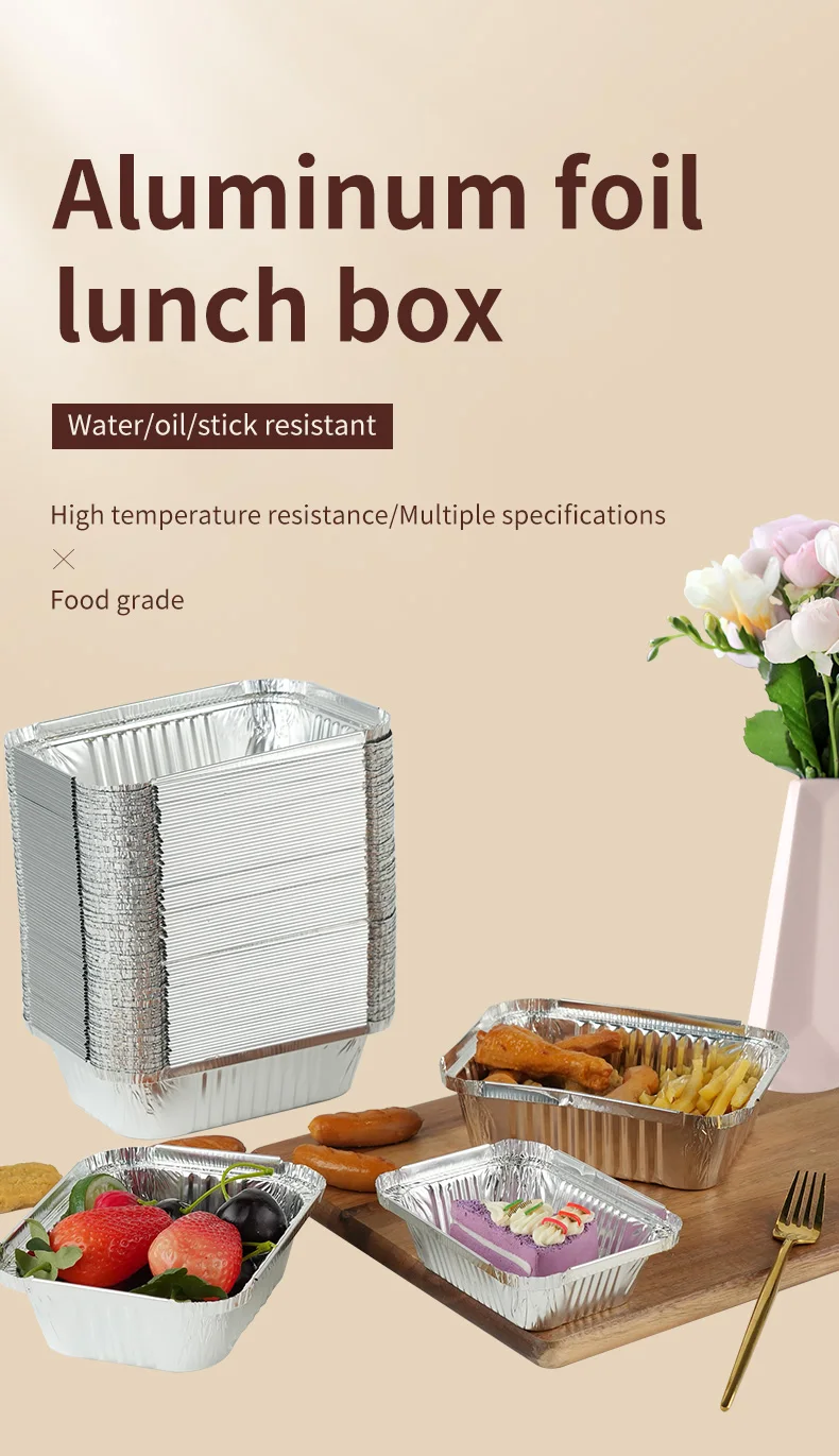 Disposable Aluminum Foil Food Trays – Durable, heat-resistant containers for baking, roasting, and takeaway. Ideal for food packaging, oven use, and serving hot meals. Recyclable and convenient. Disposable Aluminum Foil Food Trays – Durable, heat-resistant containers for baking, roasting, and takeaway. Ideal for food packaging, oven use, and serving hot meals. Recyclable and convenient.