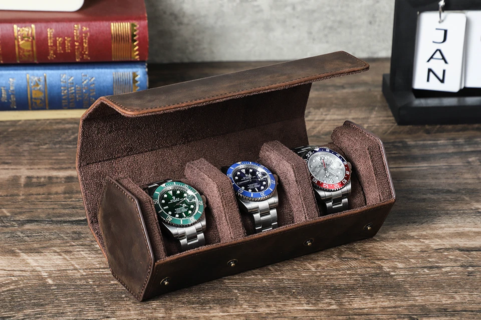 Travel Watch Organizer | Luxury 8-Slot PU Leather Watch Box Organizer – Soft Velvet Interior Display Case for Men’s & Women’s Watches, Jewelry Storage – Elegant Gift for Birthdays, Holidays & Collectors 6